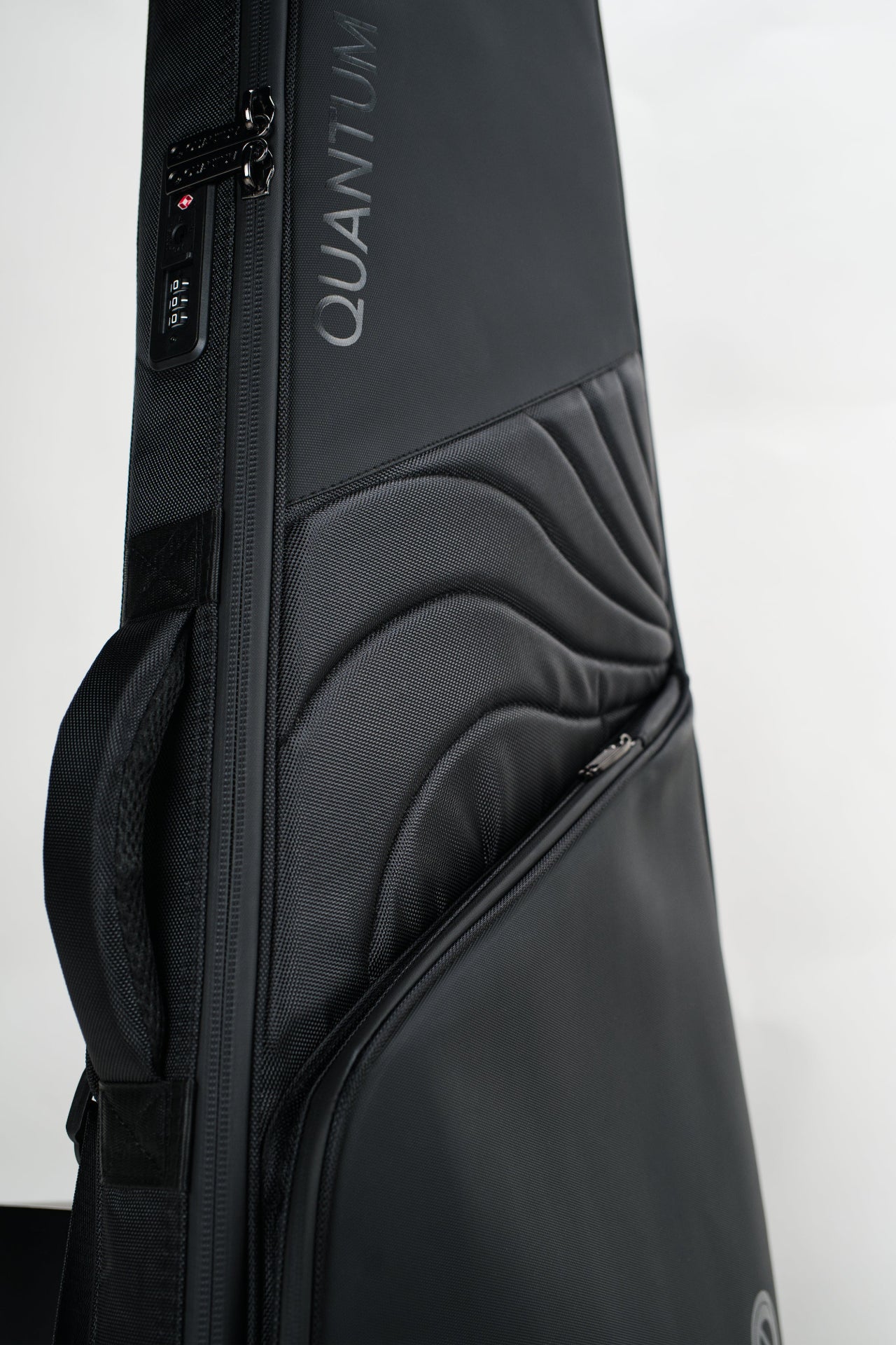 Close up of Kazane Electric Guitar Bag with TSA Lock