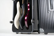 GTX - Triple Guitar Case open showing how safe the guitars are resting in their foam spaces - QUANTUM INDUSTRIES